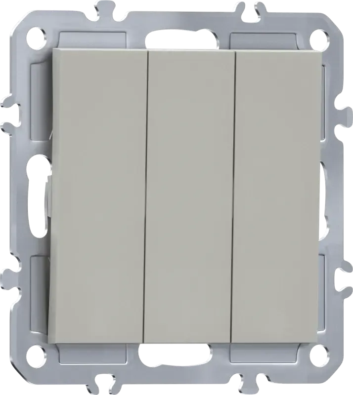 DB28300/DE29335 Выключатель Donel A07 МАТОВЫЙ КАШЕМИР  3 клавиши