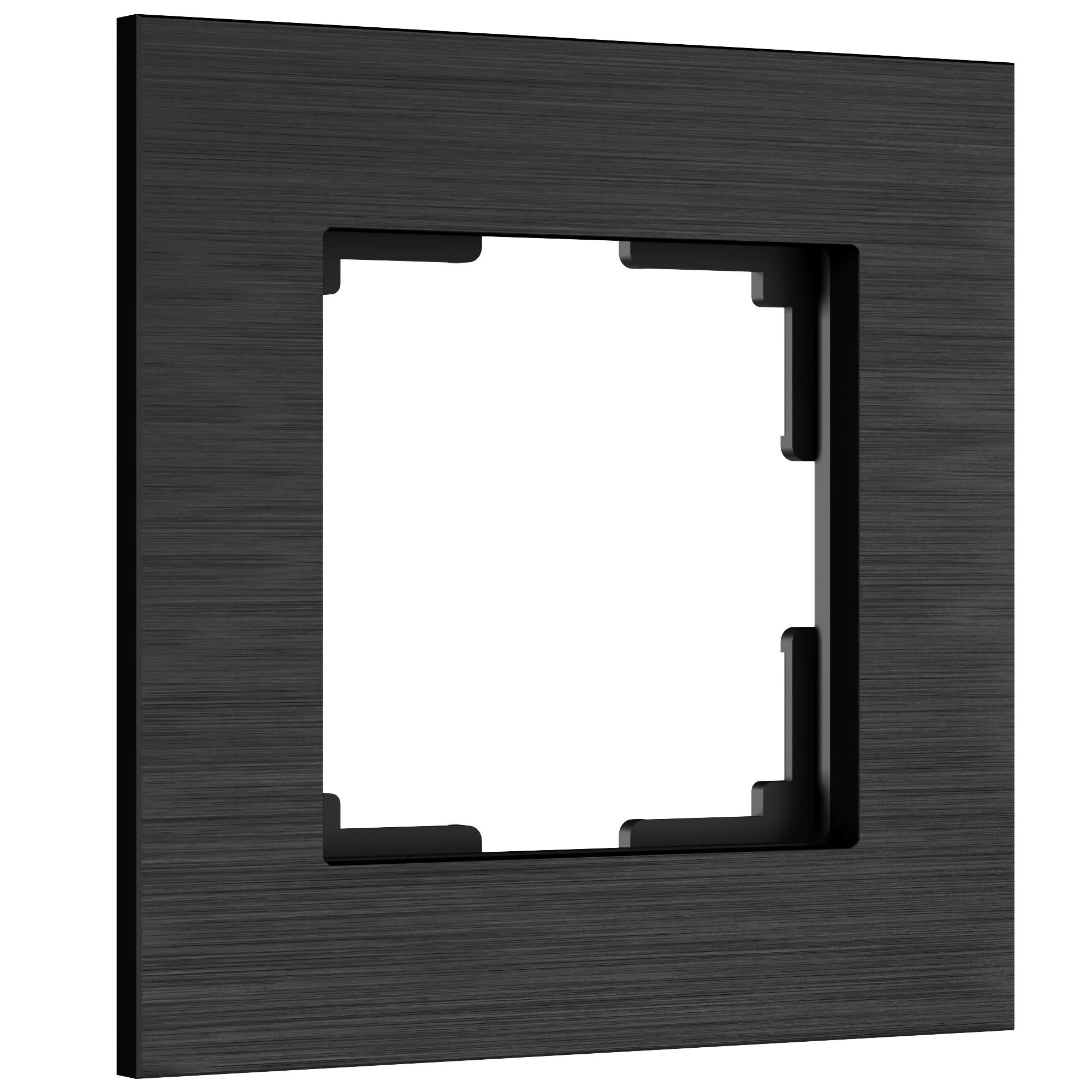 W0013508 Рамка из металла на 1 пост АluMax черный алюминий