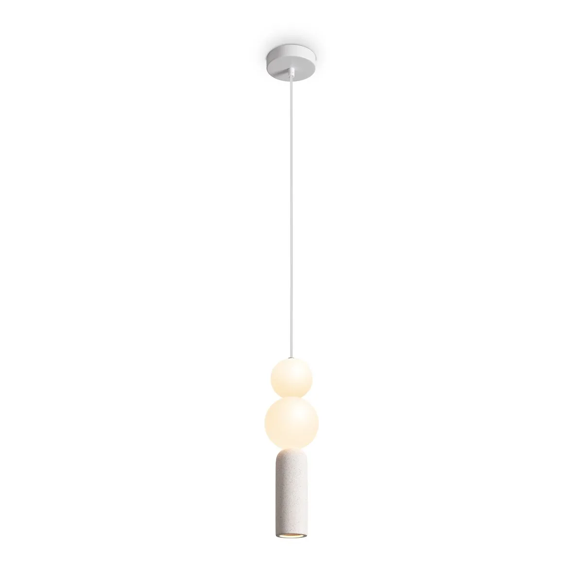 FR5530PL-L12W Подвесной Светильник Modern 2700K 45.0° IP 20 Металл, Бетон LED Белый 8Вт