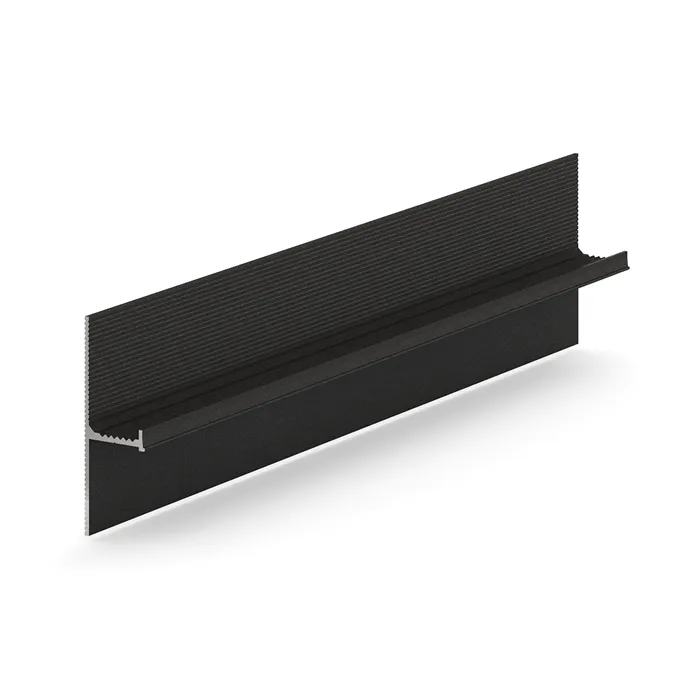 31-31-300Теневой плинтус LACONISTIQ REGULAR 45 Чёрный МУАР RAL9005 (15х45х3000мм) зазор 19мм.