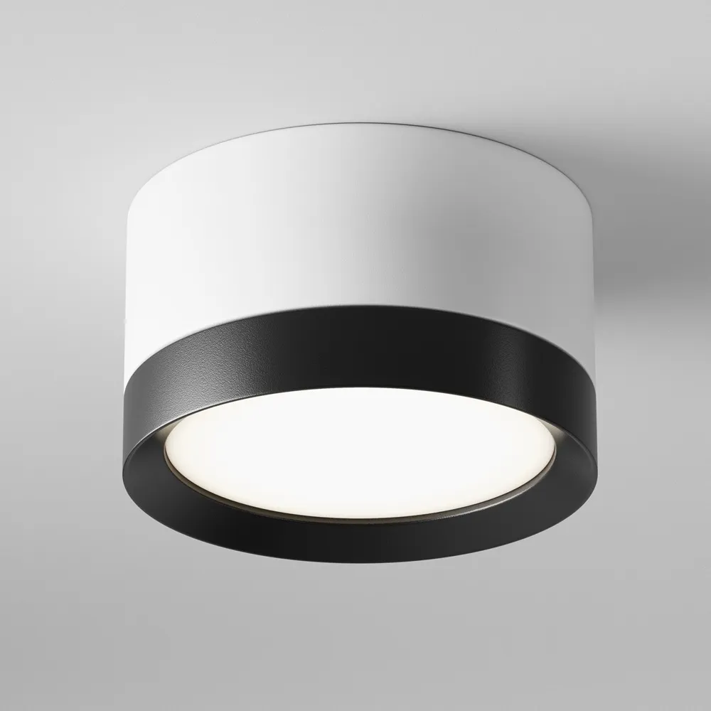 C086CL-GX53-SRD-WB Потолочный Светильник Ceiling 0K 120° IP 20 Алюминий и пластик GX53 Бело-черный