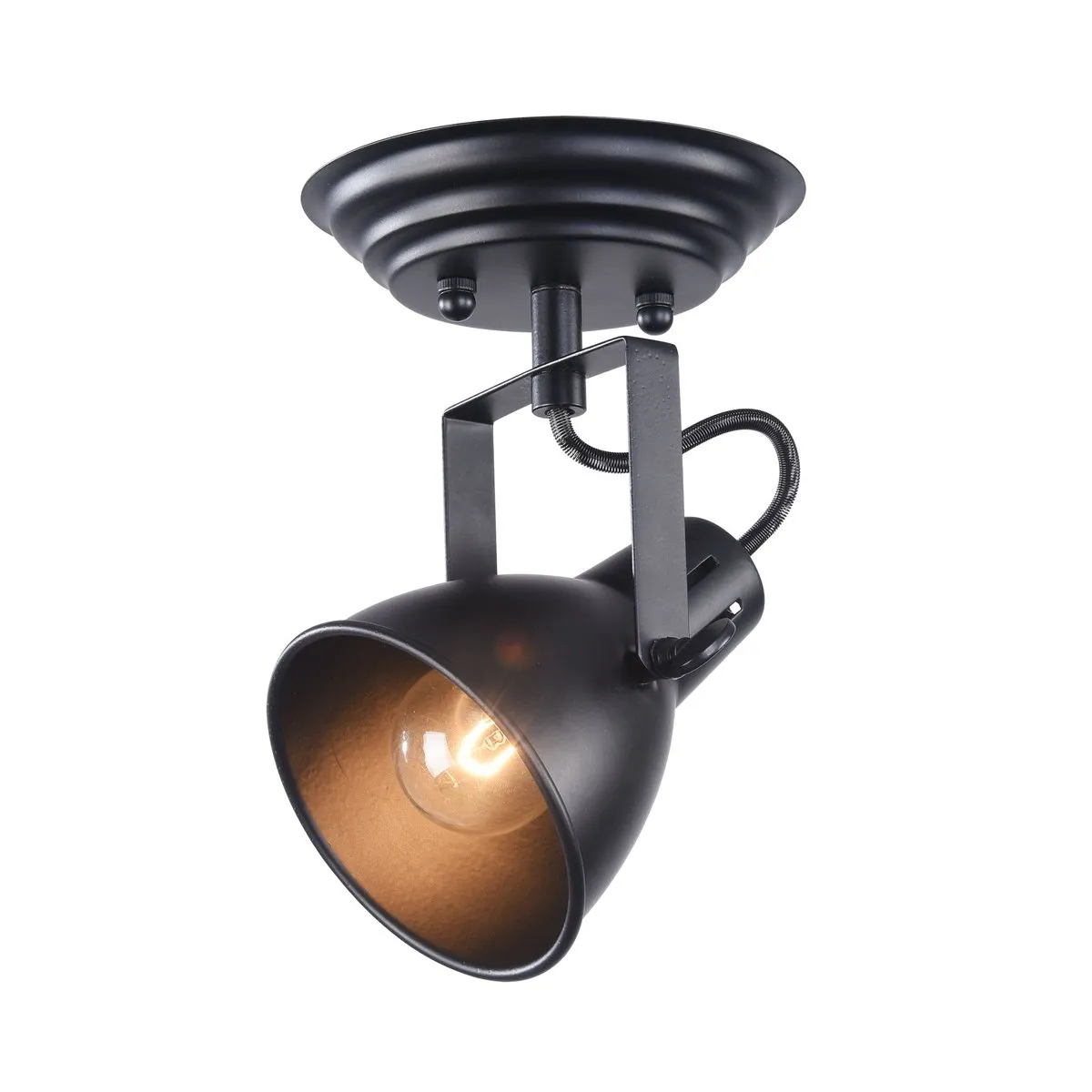 FR4276-CW-01-B Светильник Loft 0K 120° IP 20 Металл E14 Черный 40Вт