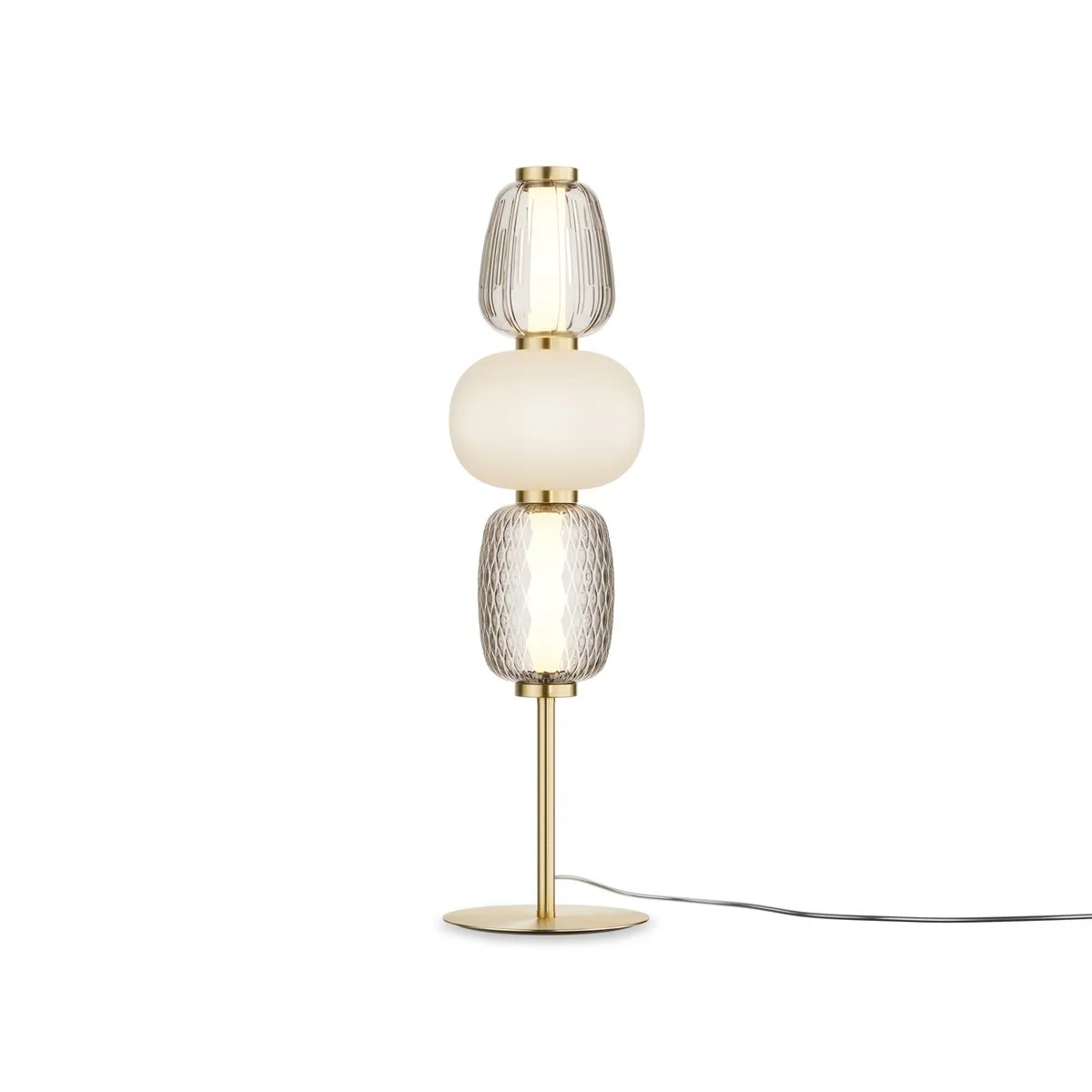 MOD267TL-L28G3K Светильник Modern 3000K 360.0° IP 20 Металл, Стекло LED Золото Прозрачный и белый 28Вт