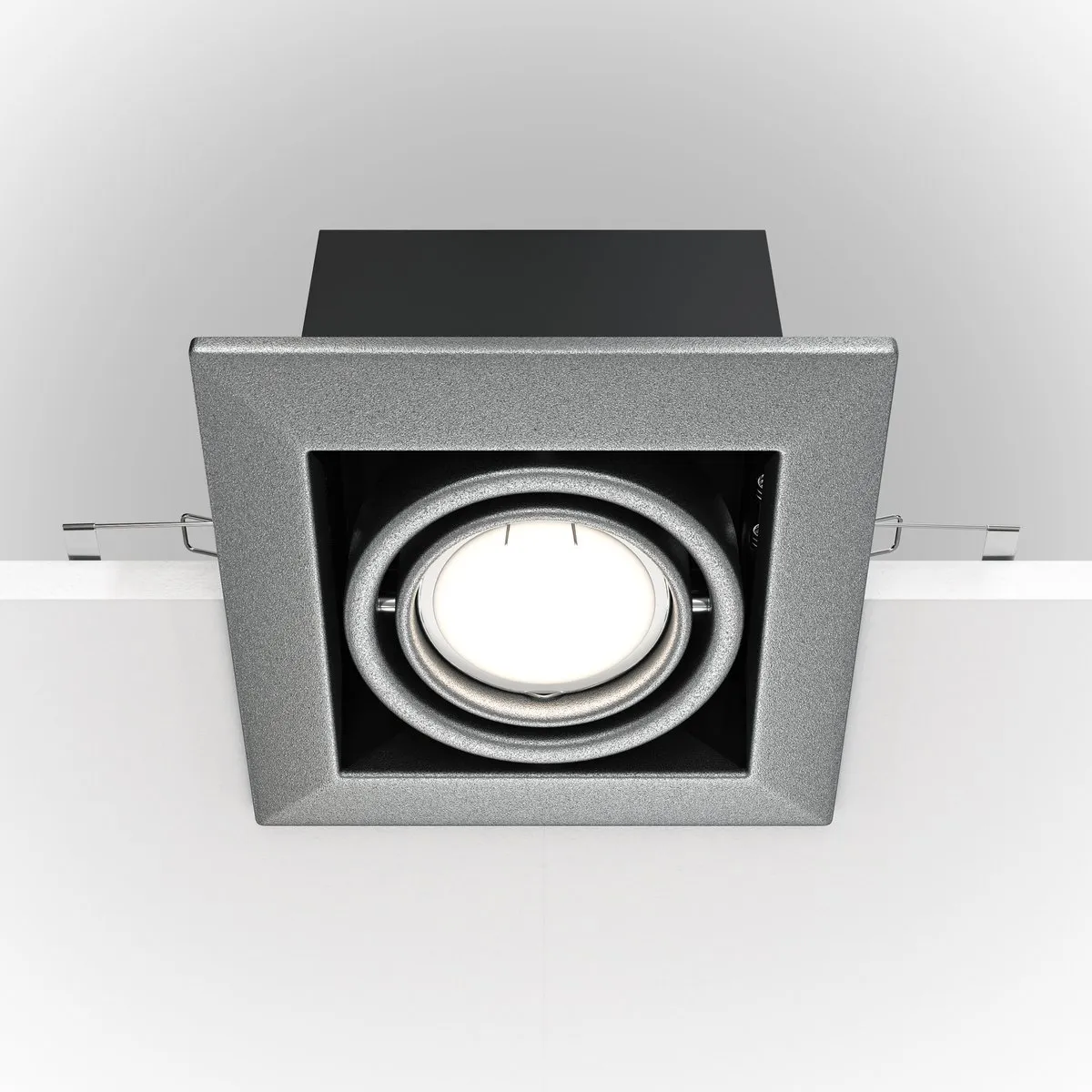 DL008-2-01-S Встраиваемый Светильник Downlight 0K IP 20 Металл GU10 Серебро
