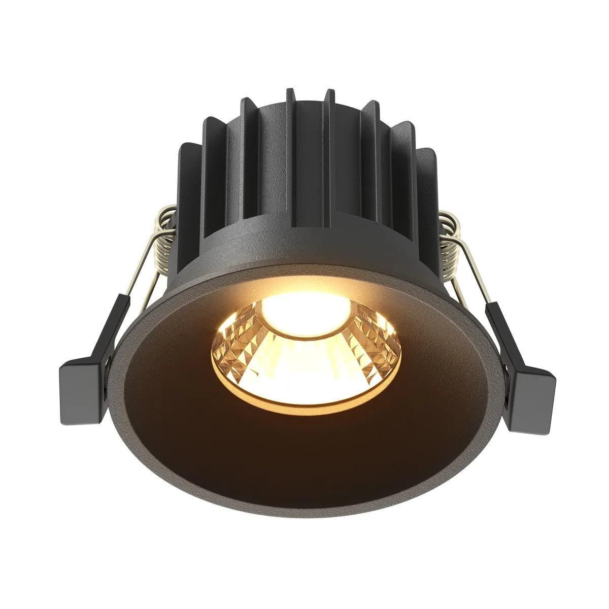 DL058-12W2.7K-B Встраиваемый Светильник Downlight 2700K 60.0° IP 20 Алюминий LED Черный 12Вт