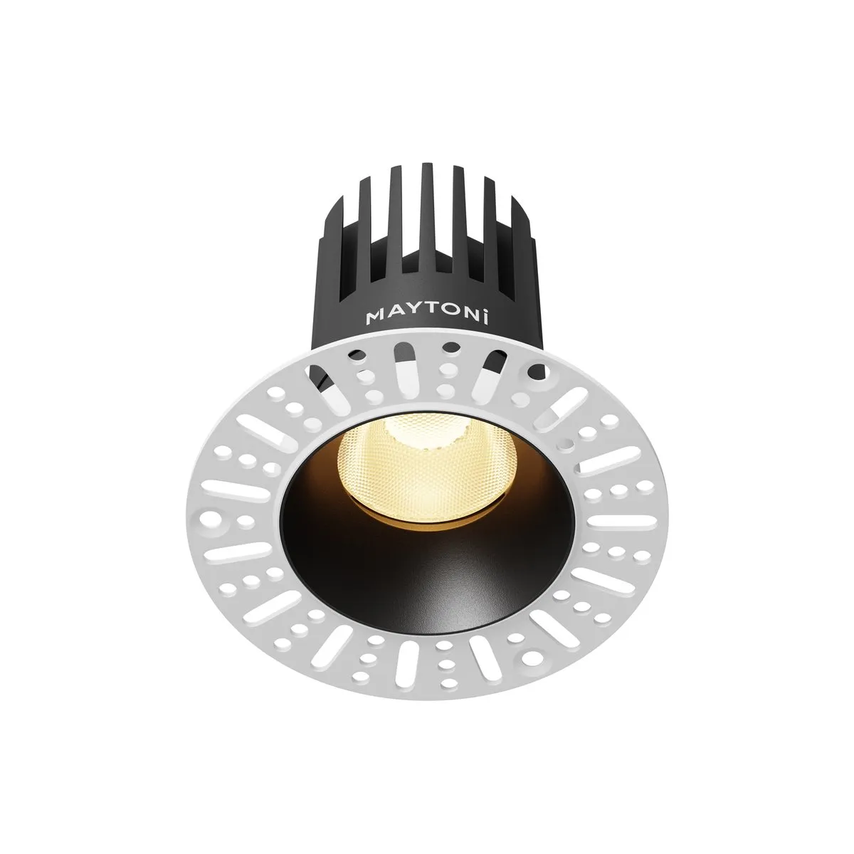 DL121-15W-2.7K-TRS-B Встраиваемый Светильник Downlight 2700K 50.0° IP 20 Алюминий LED Черный 15Вт