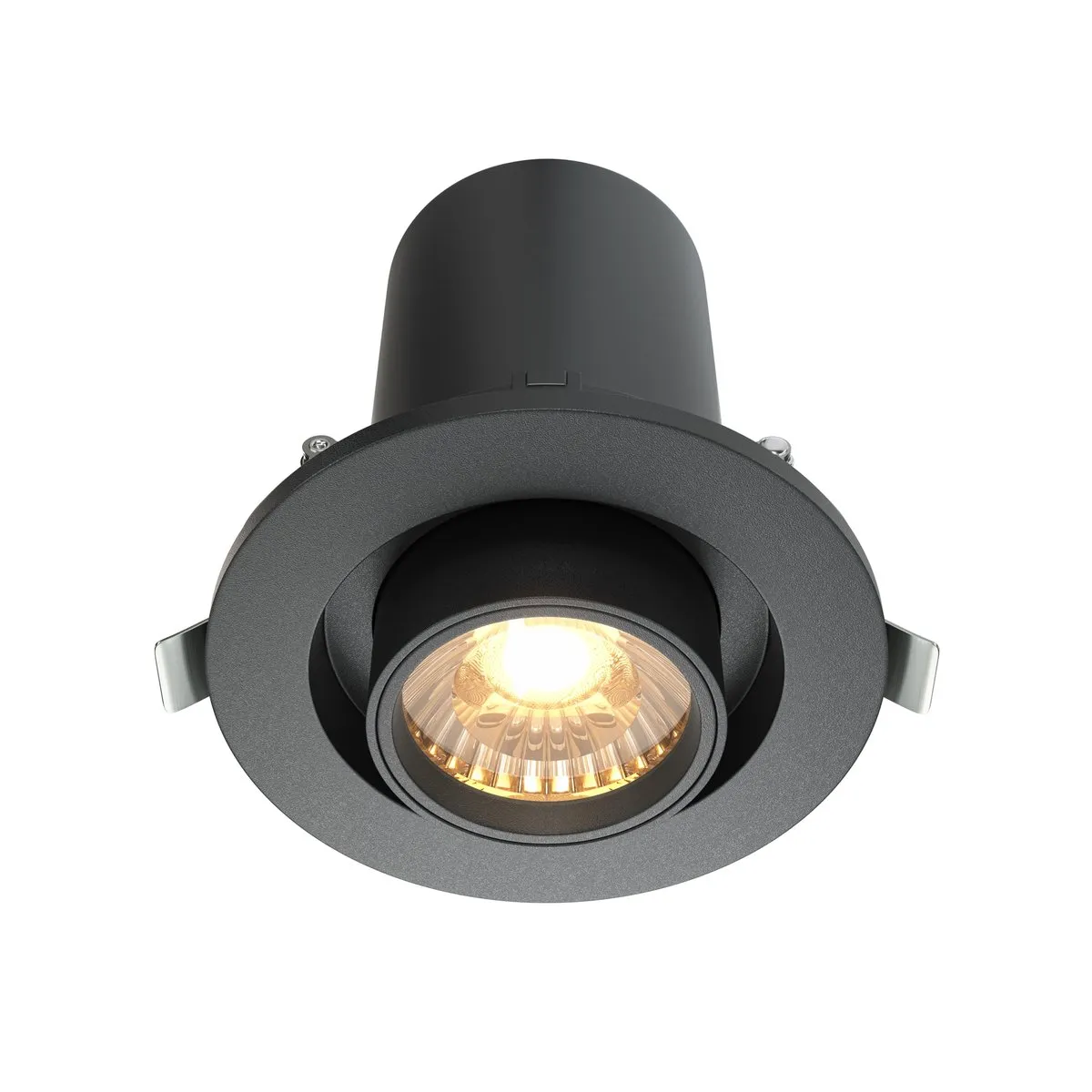 DL045-01-10W3K-B Встраиваемый Светильник Downlight 3000K 36.0° IP 20 Алюминий и пластик LED Черный 10Вт