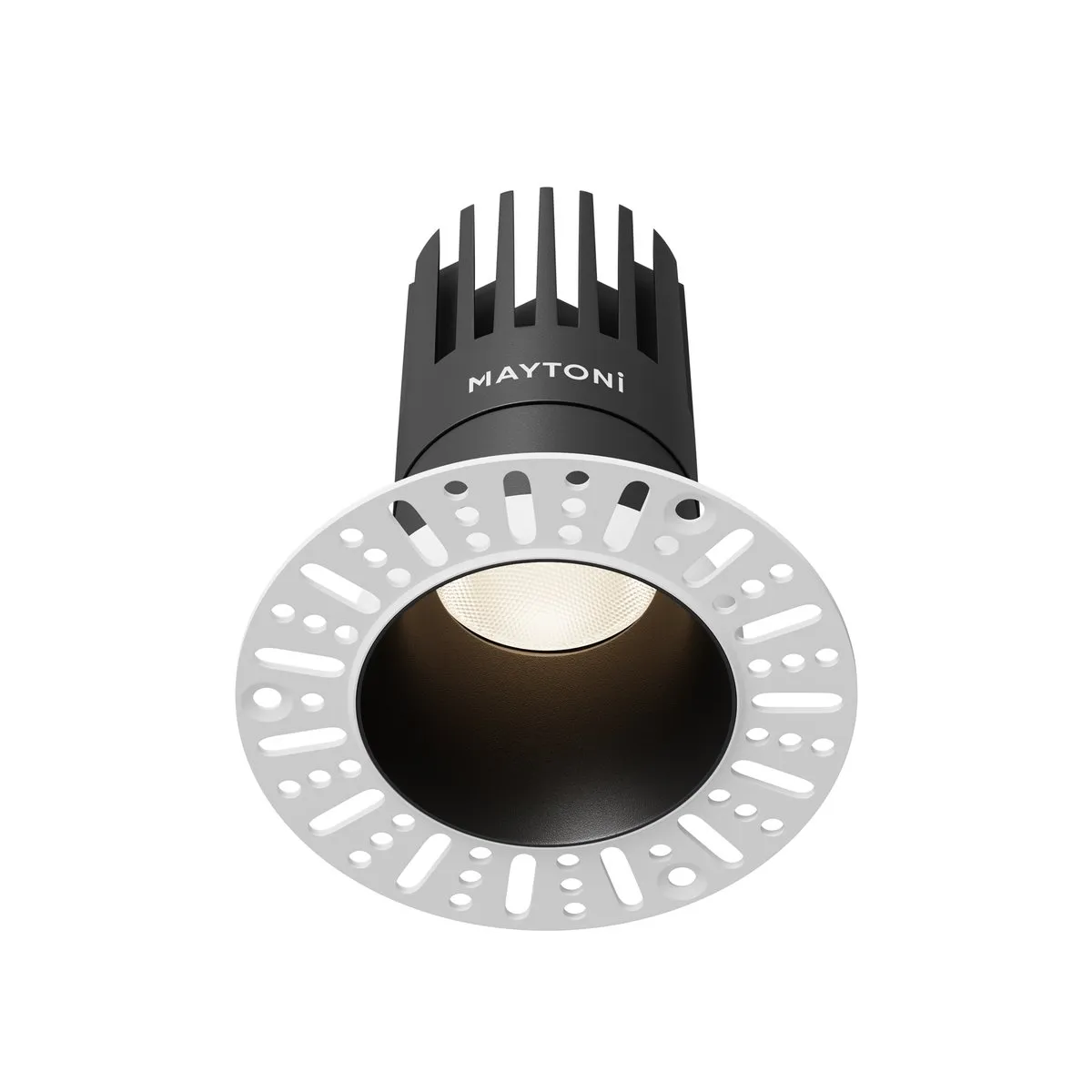 DL122-15W-4K-TRS-B Встраиваемый Светильник Downlight 4000K 50.0° IP 20 Алюминий LED Черный 15Вт