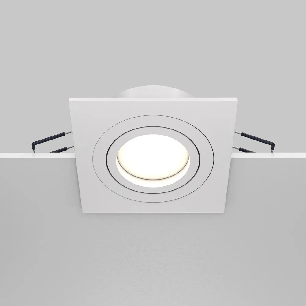DL024-2-01W Встраиваемый Светильник Downlight 0K 120° IP 20 Алюминий GU10 Белый