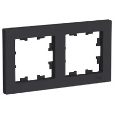 ATN001002 Рамка Systeme AtlasDesign, 2 поста (Карбон)