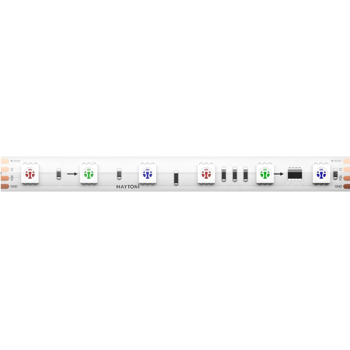 201248 Светильник Светодиодная лента Ultra 120.0° IP 67 Медь LED Белый 14,4Вт 5м