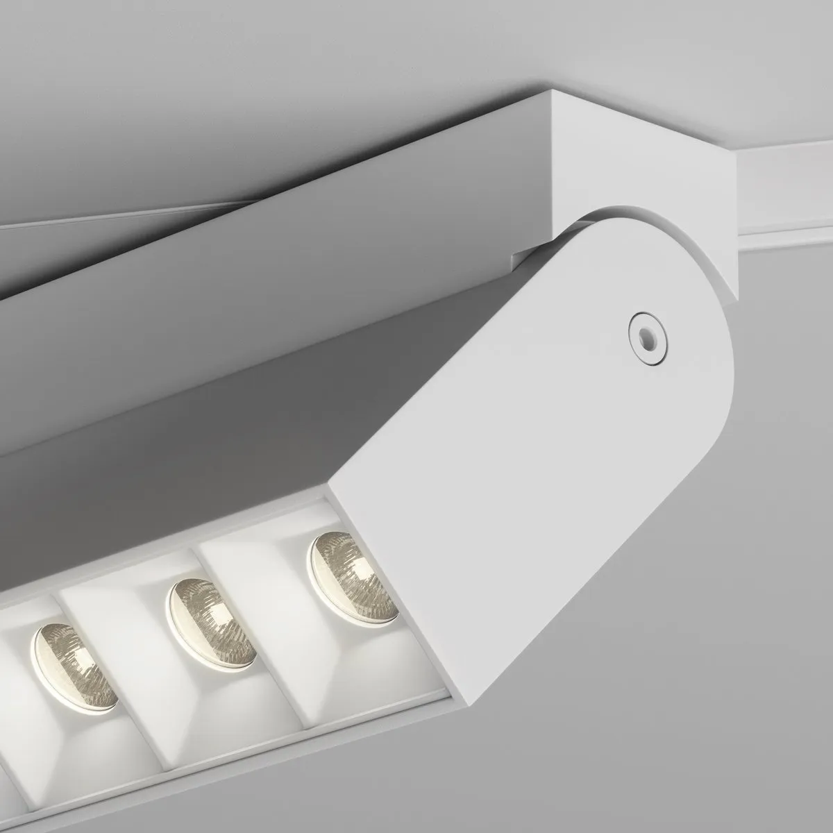 TR015-2-10W3K-W Трековый Светильник Магнитная трековая система S35 3000K 24.0° IP 20 Алюминий LED Белый 10Вт