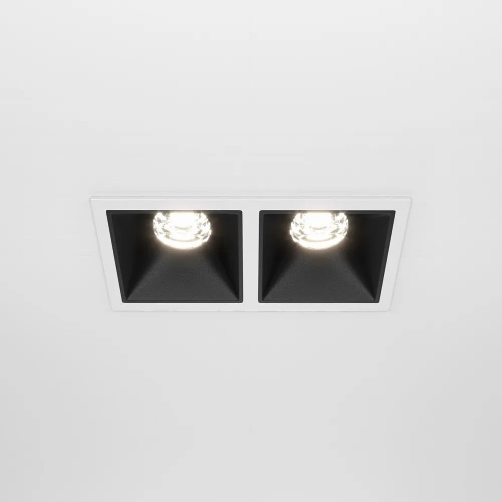 DL043-02-10W4K-D-SQ-WB Встраиваемый Светильник Downlight 4000K 36.0° IP 20 Алюминий и пластик LED Белый 126мм