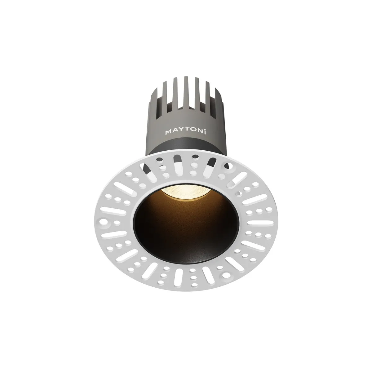 DL120-10W-3K-TRS-B Встраиваемый Светильник Downlight 3000K 50.0° IP 20 Алюминий LED Черный 10Вт