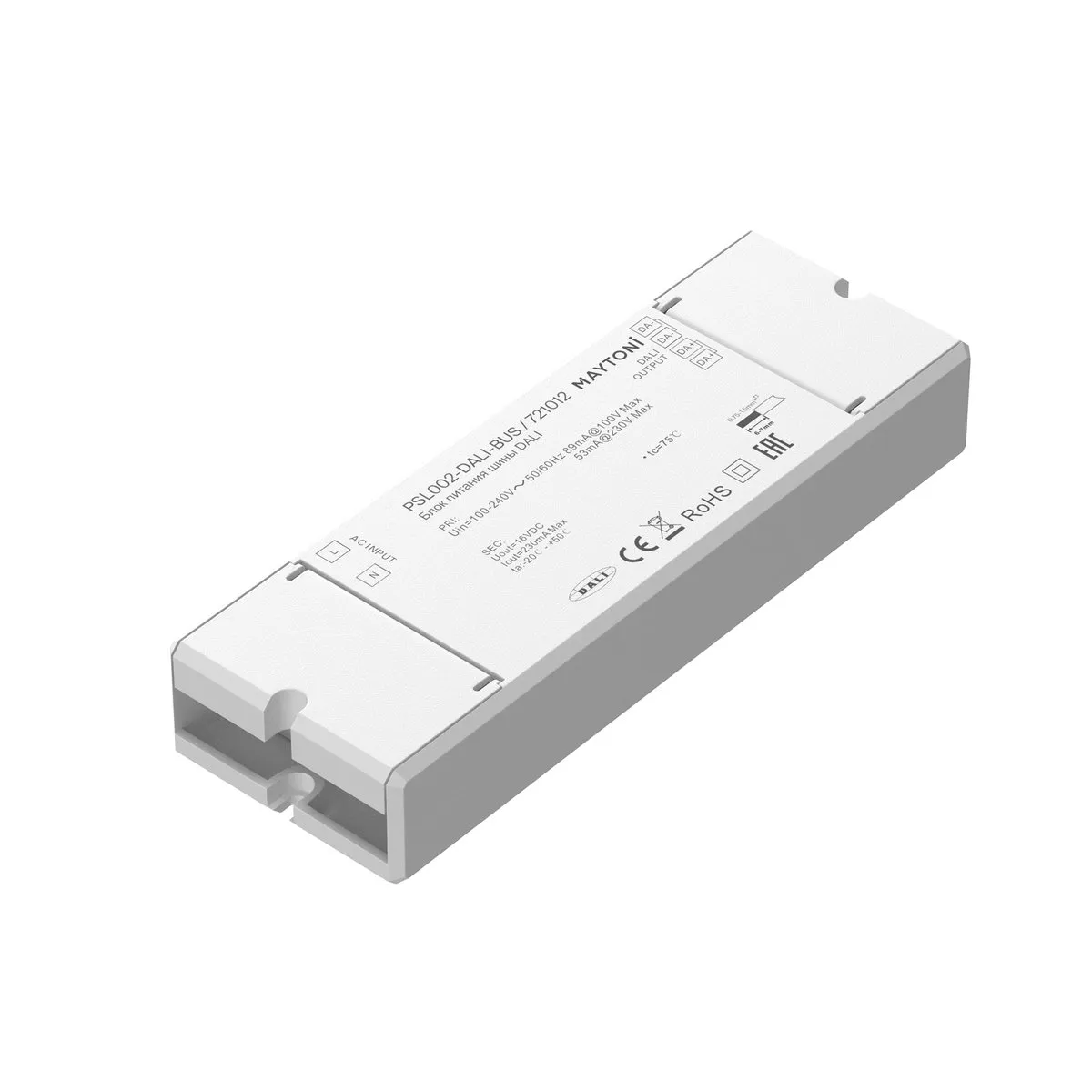 721012 Светильник DALI IP 20 Пластик Белый 3,7Вт