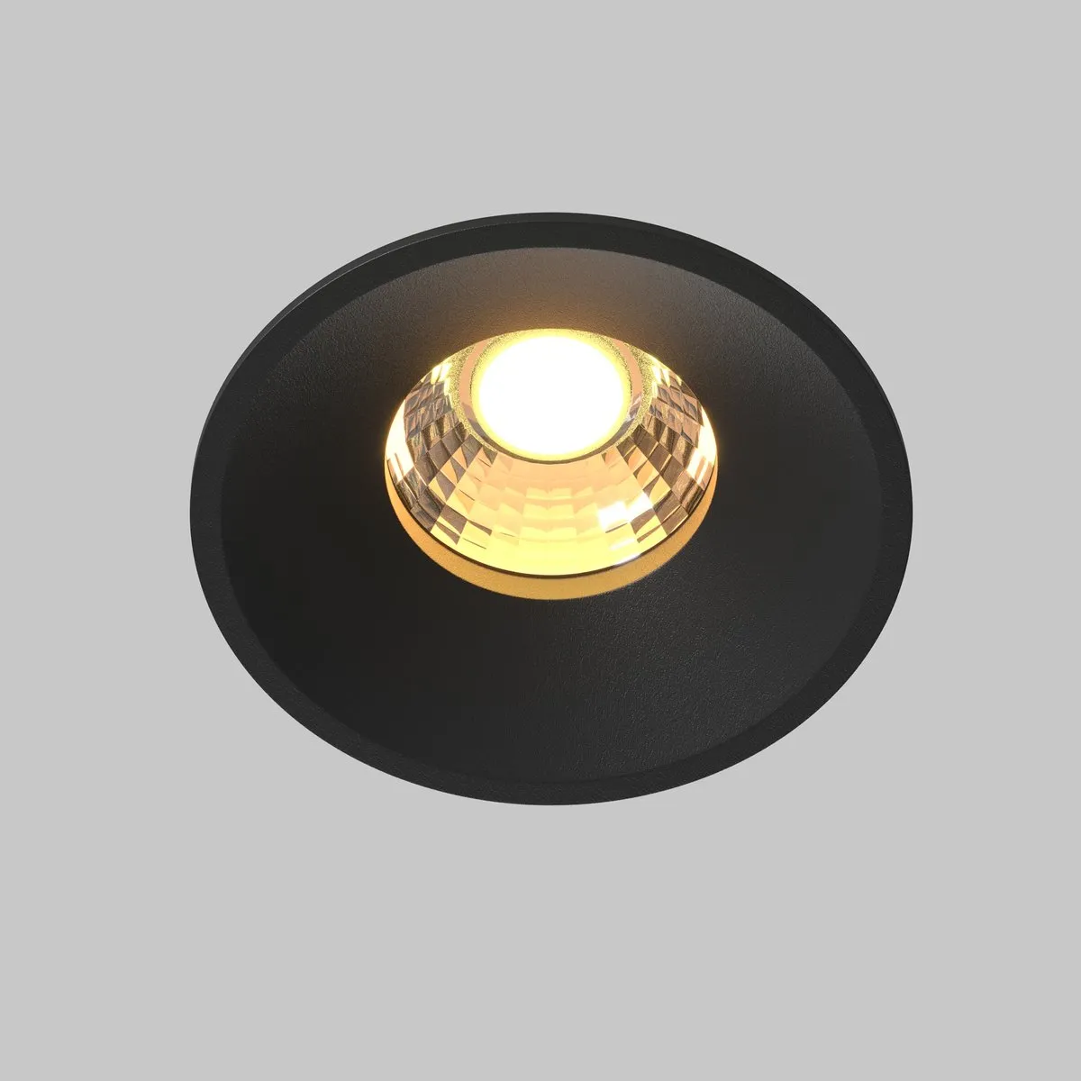 DL058-12W-DTW-B Встраиваемый Светильник Downlight 60.0° IP 20 Алюминий LED Черный 12Вт