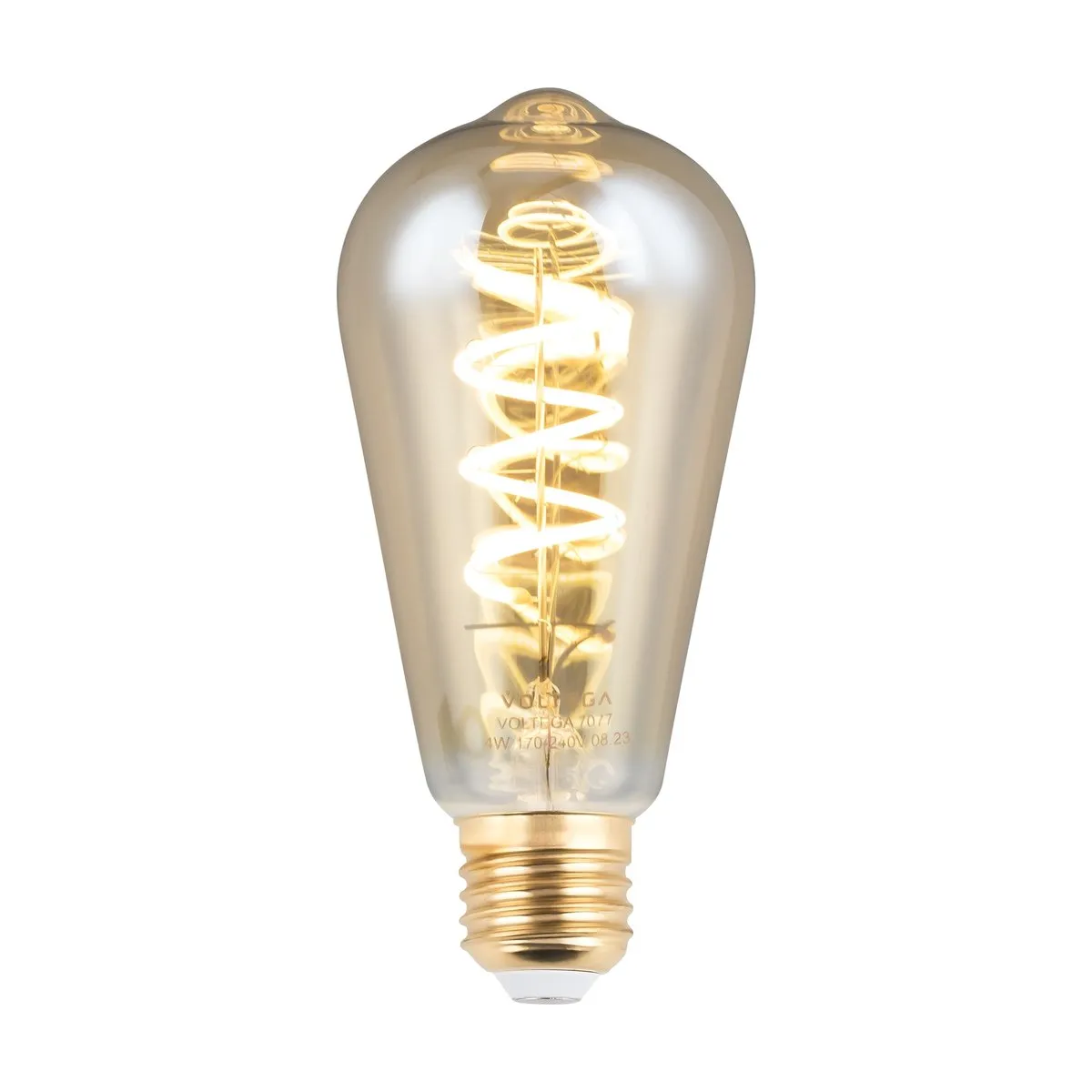 7077 Светильник Loft LED 2000K 360.0° Стекло E27 Тонированный 4Вт